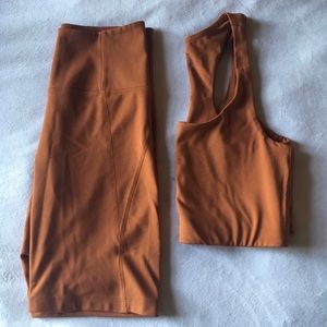 Girlfriend Collective Orange Bike Shorts